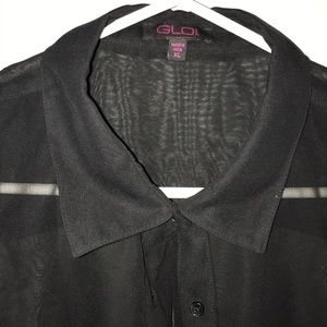 GLO jeans Tops - 🔥Gently Used: Glo XL sheer black tank top 🔥 GLO jeans Tops - 🔥Gently Used: Glo XL sheer black tank top 🔥